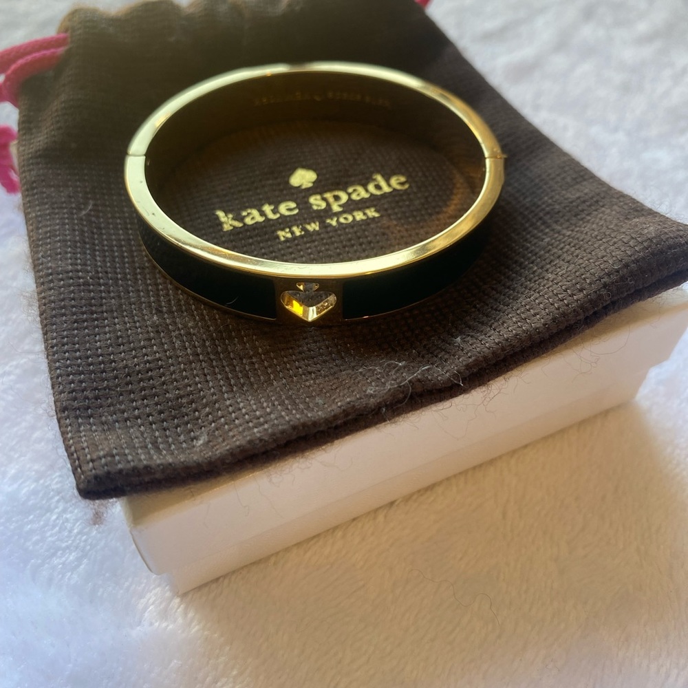 Kate Spade Black and Gold Bangle Bracelet - Picture 4 of 5
